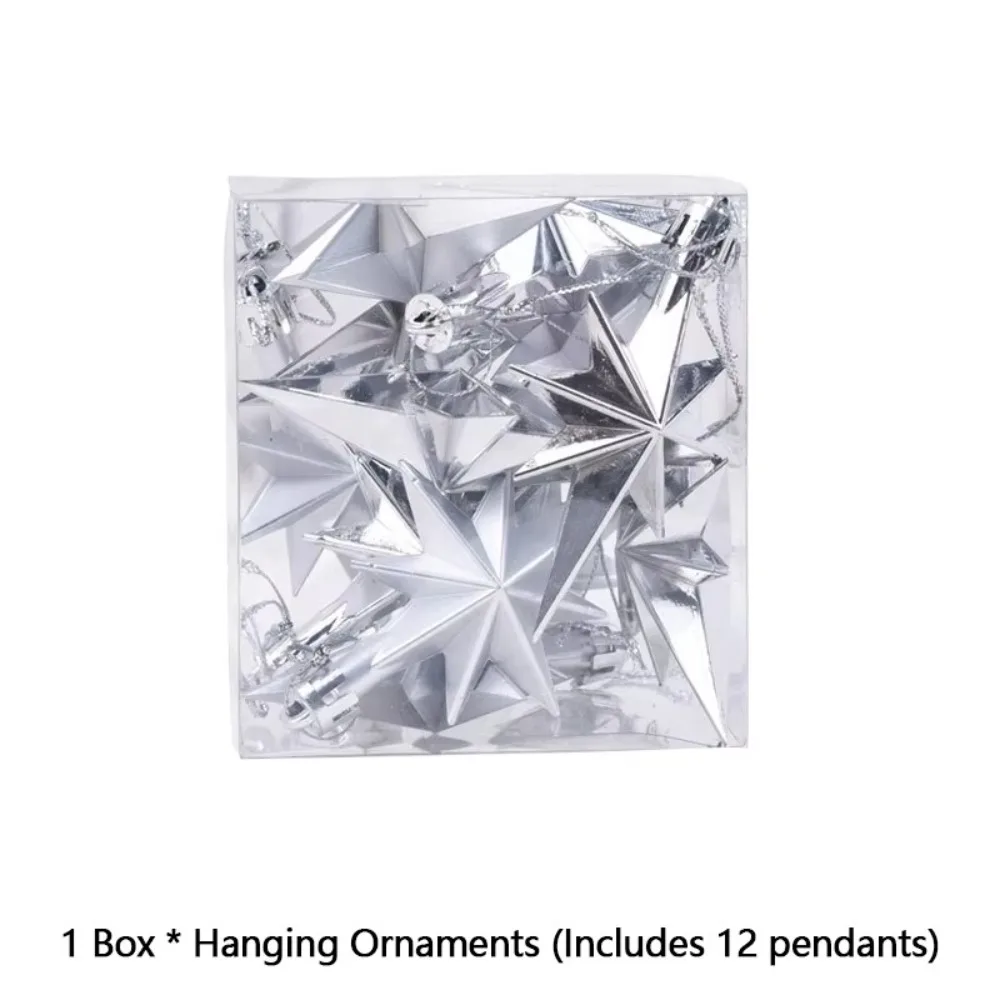 

Рождественские подвески звезды пластик 12 шт