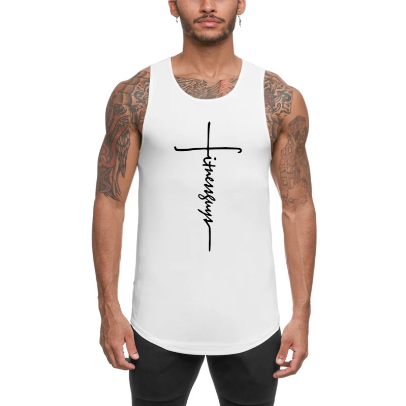 

Майка мужская быстросохнущая для фитнеса, топ без рукавов для бега и тренировок, летняя майка для бодибилдинга