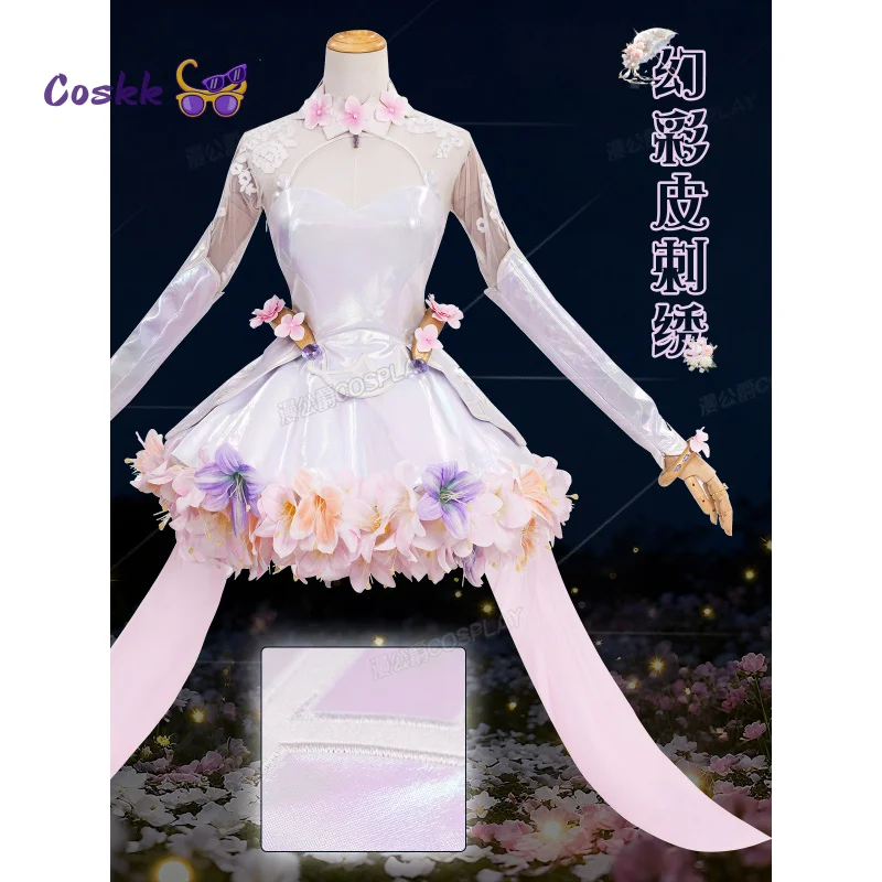 Фото Игра OW Kiriko, карнавальный костюм, униформа, женская цветочная милая свадебная одежда, аксессуар на Хэллоуин, карнавал, Рождество, новая униформа №1
