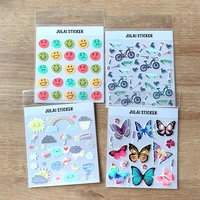 expression mood weather diary butterfly wishes wheel fun decorative sticker for laptop bottle scrapbook journal