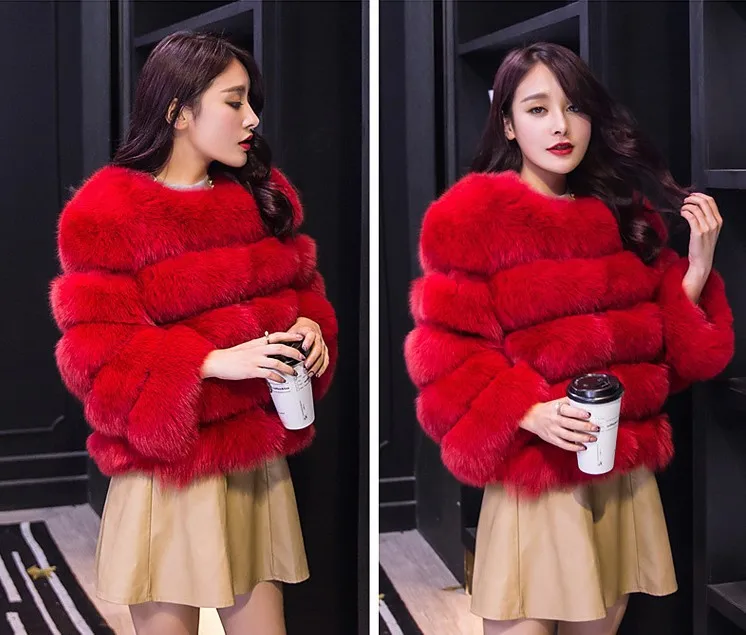 Fur New Fur Women's Coat Short Wool Splice Casual Versatile Artificial Fur