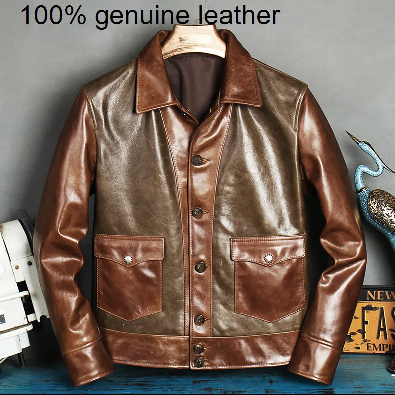 

Новинка, высокое качество, оптовая продажа, 2023 Оригинальное Брендовое пальто, винтажная Классическая Повседневная кожаная куртка, качество