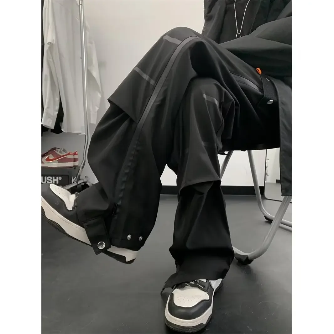 Мужские утолщенные брюки на флисовой подкладке осень-зима уличные