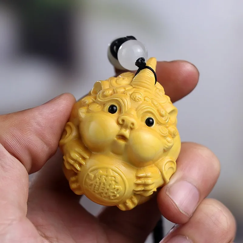 Флуоресцентная ручка Zhuangbao, удерживающий шар из твердой древесины, передача текста в китайском стиле, Wangcai Chuangdudu pichu