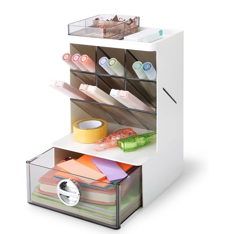 Цельный держатель для ручек настольный органайзер карандашей с ящиком стола