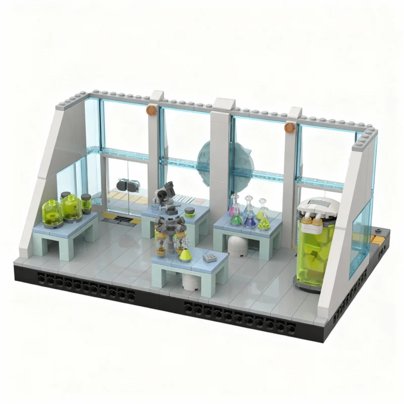469 деталей MOC Icons Chimaera Biosciences Laboratory, модель из строительных блоков, игрушка, образовательный конструктор, креативный набор для сборки, подарок на день рождения (art.: 3920dcd101b02) - 3920dcd101b02
