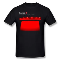 interpol turn on the bright lights short sleeve casual men o neck 100 cotton tshirts tee top