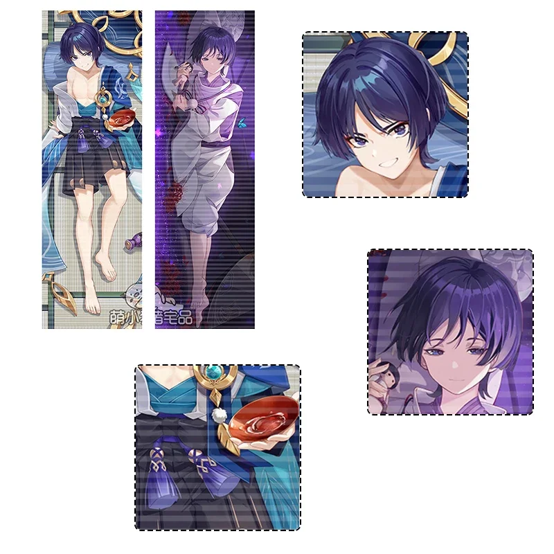 Дакимакура Game Genshin Impact Dakimakura Wanderer Scaramouche обнимающая наволочка Подушка