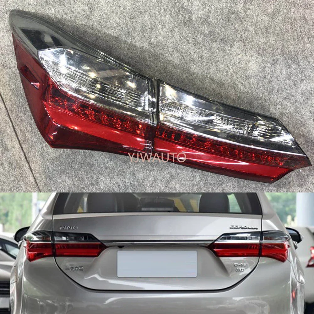 Фото Для Toyota Corolla 2017 2018, задний фонарь автомобиля в сборе, авто задний фонарь, стоп-сигнал, указатель поворота №2