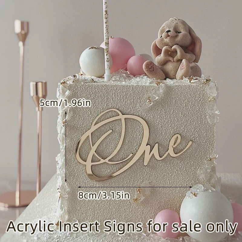 

Акриловый топпер для торта "С днем рождения"