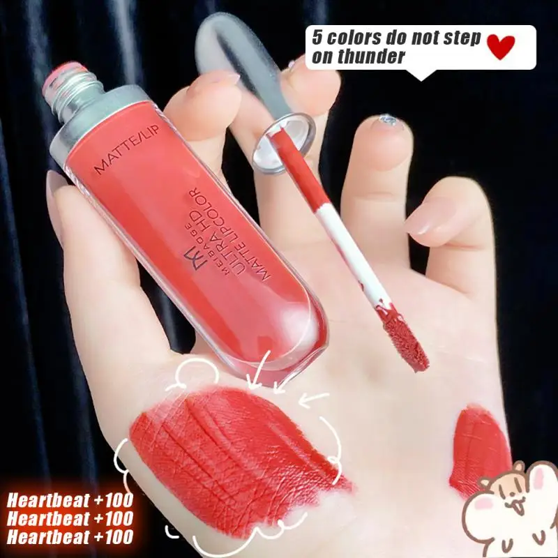 

Waterproof Lipstick Sexy Red Lip Lip Gloss Lip Stick Matte Velvet Lip Glaze Lip Makeup Cosmetics Labiales Matte TSLM1