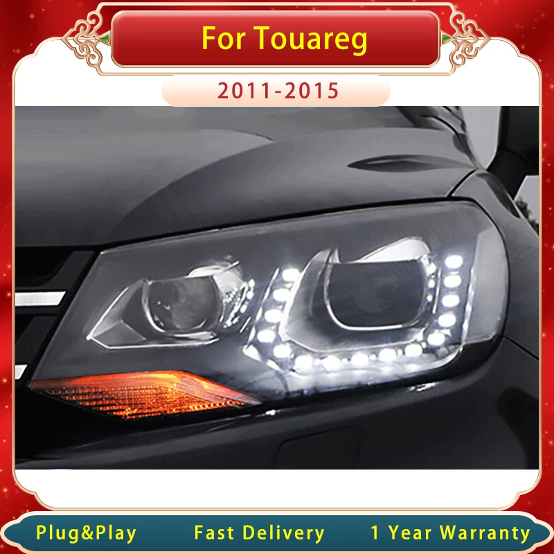 Автомобильная фара для VW Touareg 2011-2015, линза проектора, лампа головного света, DRL, сигнал поворота, фара головного света, аксессуары (art.: 3920c2c032178) - 3920c2c032178