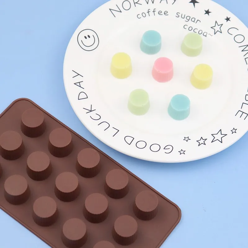 

15 круглых силиконовых форм для шоколада, домашняя выпечка «сделай сам», формы для трюфеля, замороженные формы