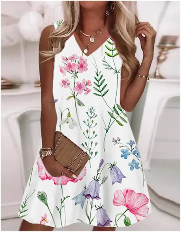 

2022 женский сарафан с принтом, летнее Модное Длинное Платье, элегантные женские платья макси