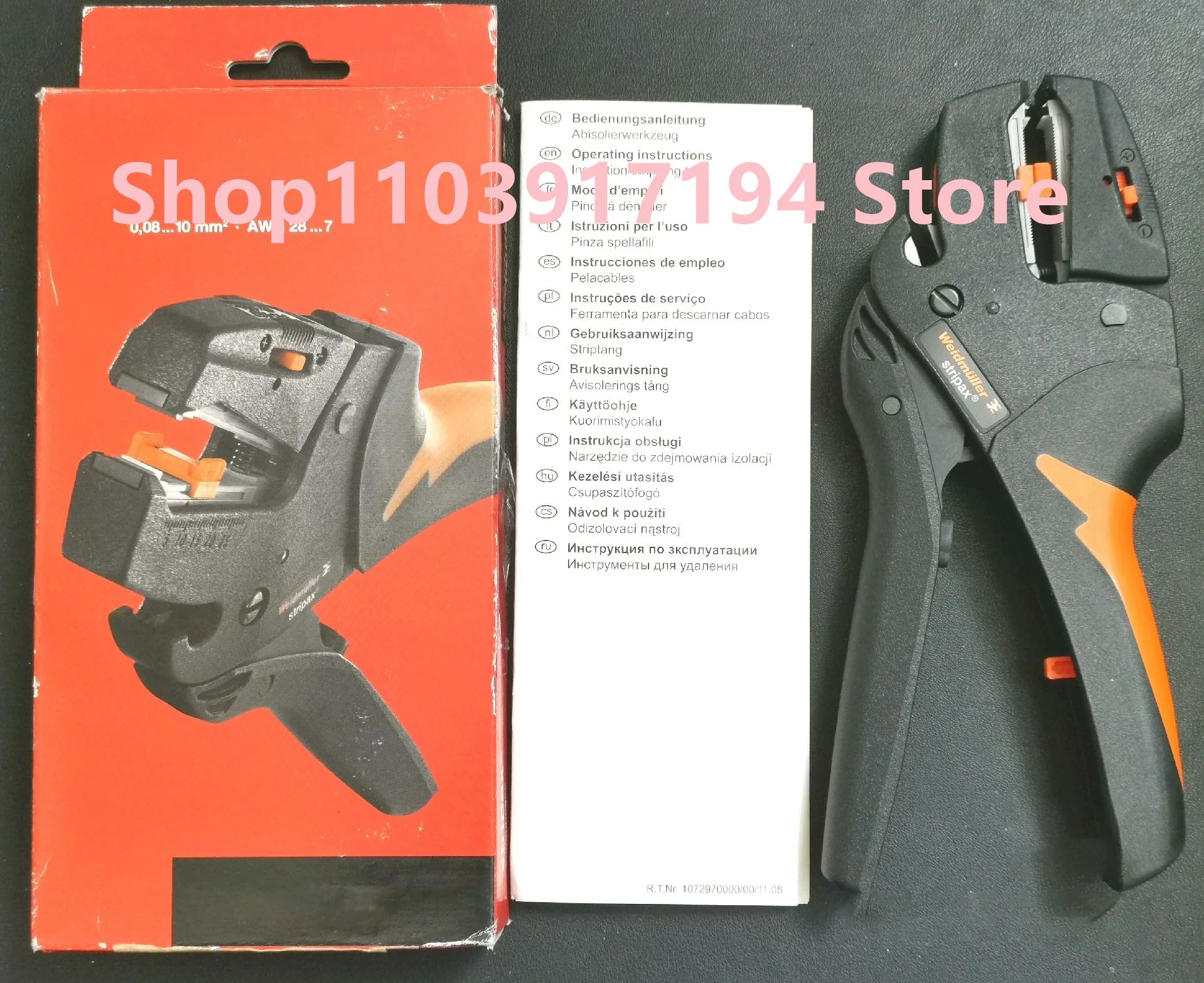 Для Weidmuller stripax точные плоскогубцы для зачистки проводов 9005000000 диапазон 0 08-10 мм²