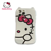 hello kitty for iphone 1313pro13promaxxxrxsxsmax1112pro12mini cat ear silicone anti drop phone case