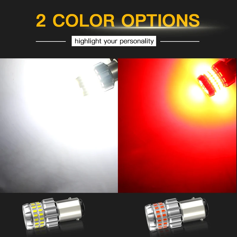 Фото 2×P21/5W 1157 LED лампы дневного света BAY15D для Skoda Octavia 3 MK3/5E3 NL3 NR3/Combi 5E5 5E6, автомобильные дневные ходовые огни 12V Canbus №5