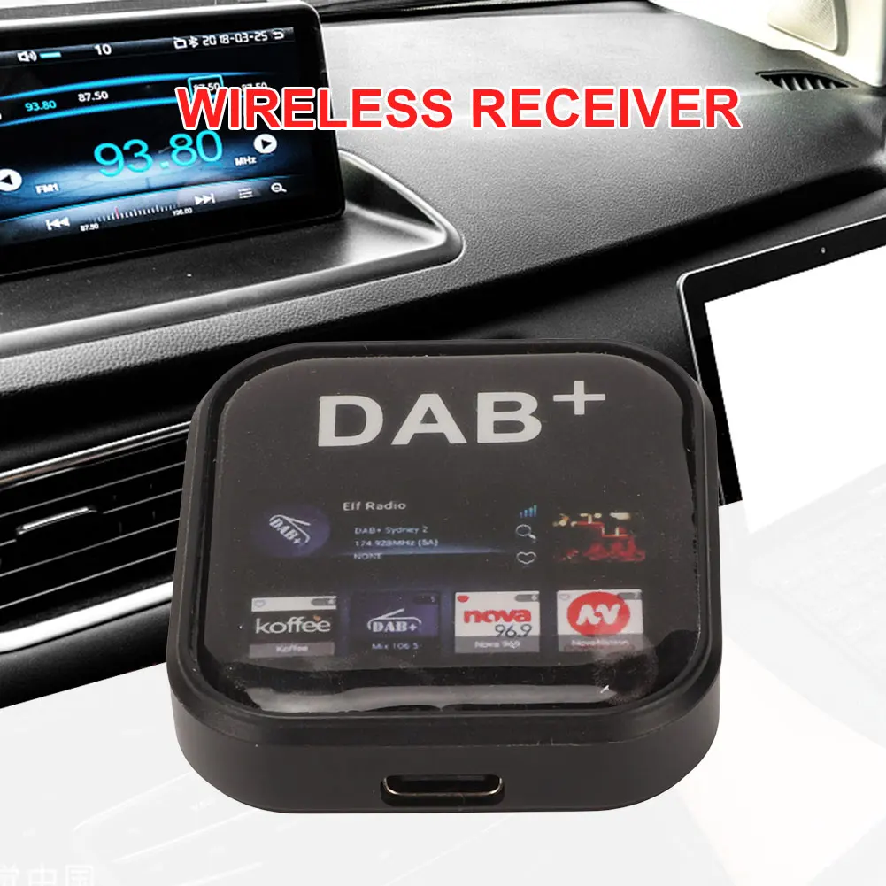 

DAB+ Portable Radio Adapter In Car Antenna Radio Tuner Box Type C Powered Digital DAB+ Adapter Tuner for Android Car Radio Units