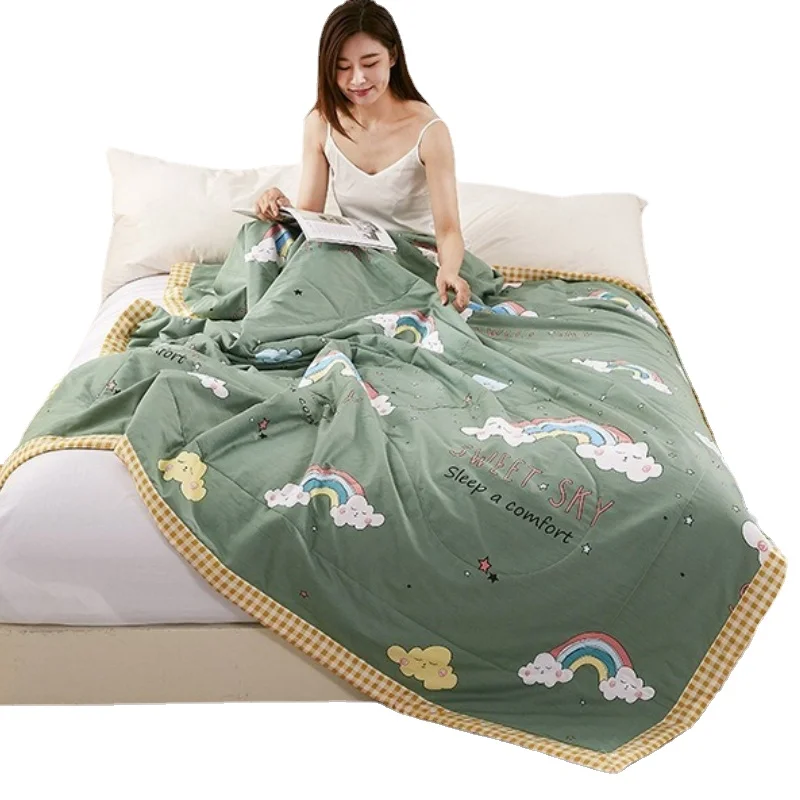 

Summer Cool Quilt Air Conditioner Quilt Spring Autumn Summer Quilt Children's Quilt Student Quilt Core Single Double Thin Quilt