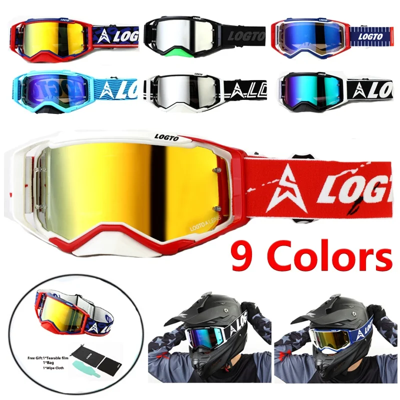 Motocross Safety Protective Mx Night Vision Helmet Goggles D