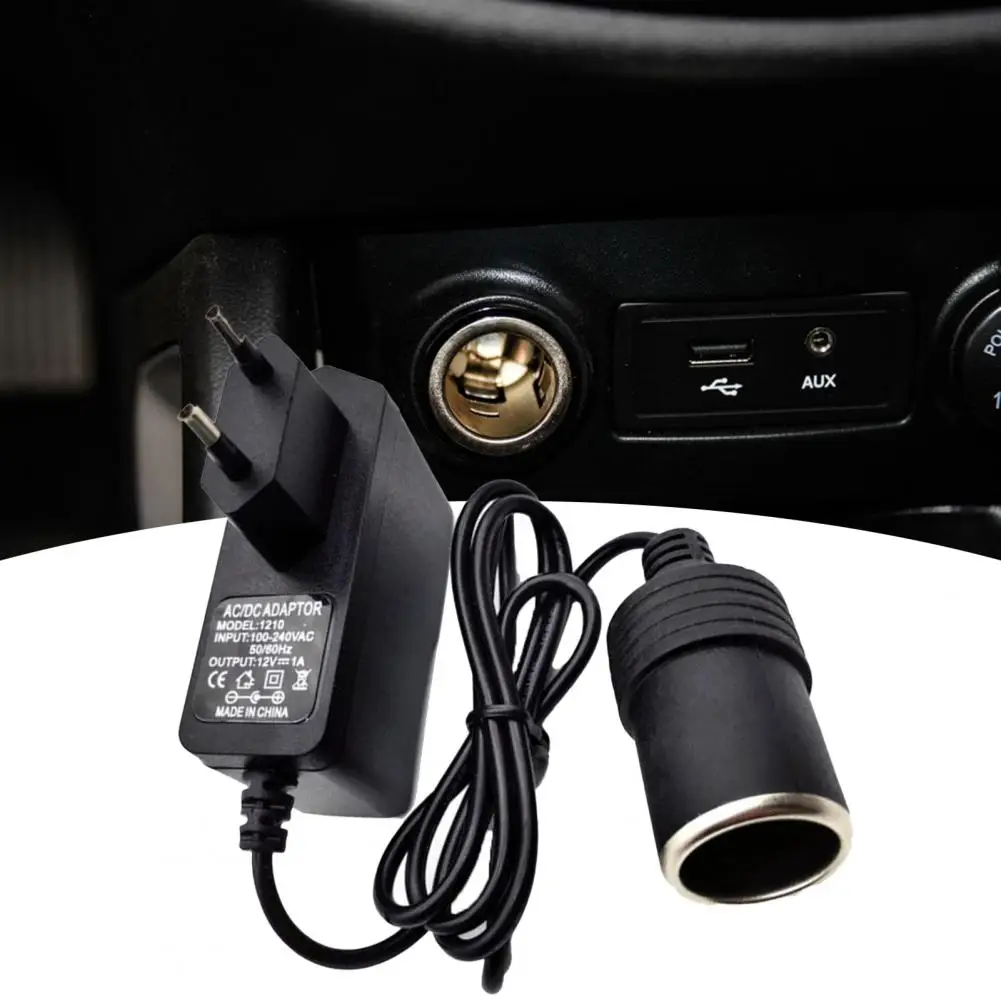 

High Efficient for Car ABS Energy Saving Power Converter Socket Adapter 110-220V to 12V 1A for Car