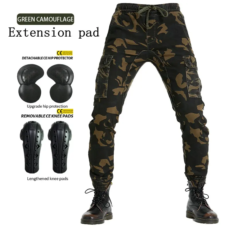Motorcycle riding pants work clothes casual pants four seasons casual Motorcycle Pants leggings slim fit Side invisible zipper enlarge