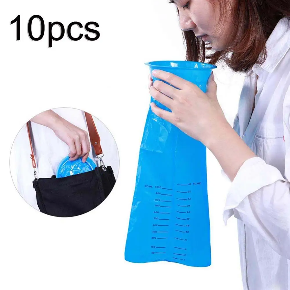 

Vomit Bag 10Pcs 1000ML Disposable Travel Car Airplane Motion Sickness Nausea Vomit Bag Trash Bags Household Cleaning Tools