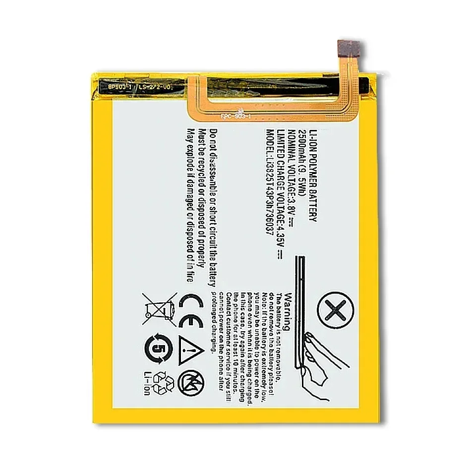 Аккумулятор 2500 мАч для ZTE Blade A2 V7 Lite V7lite Dual SIM BV0720 Li3825t43p3h 736037 Мобильный телефон +