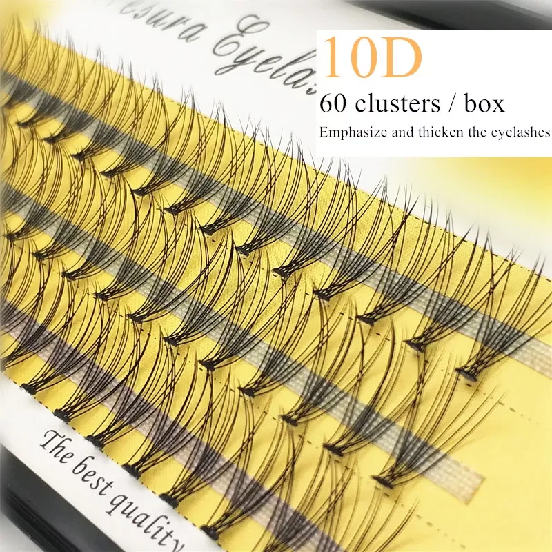 cluster/box Individual eyelashes，0.07/0.1thick cluster eyelash extension,3D lashes natural false eyelashes wholesale