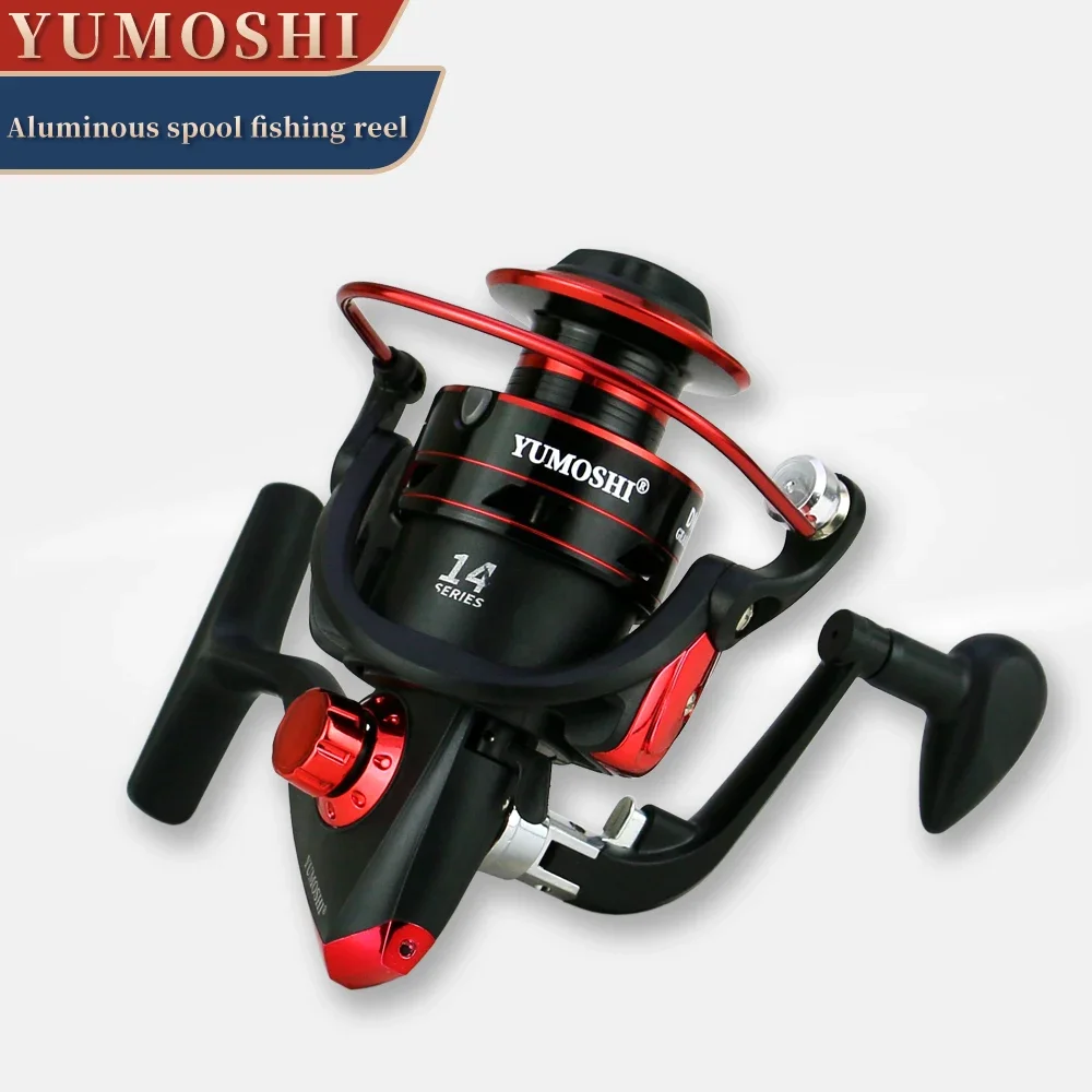 

YUMOSHI Spinning Reels Saltwater Freshwater Fishing Reel Ultralight Metal Frame Smooth and Tough High Speed Fishing Tools