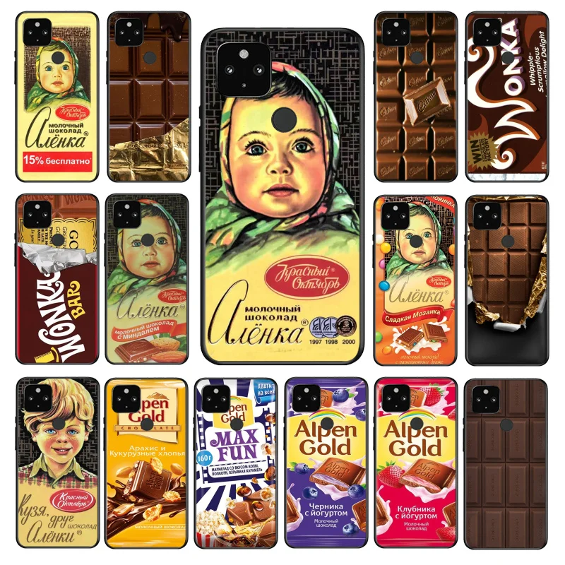

Wonka Bar Chocolate Phone Case for Google Pixel 7 6 Pro 5A 4A 3A Pixel 4 XL Pixel 5 6 4 3 XL 3A XL