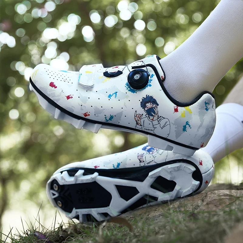 

Unisex Ultralight Self-locking MTB Bicycle Shoes Professional Non-slip Shoes SPD Pedal Racing Road Bike Flat Shoes Bicycle Shoes
