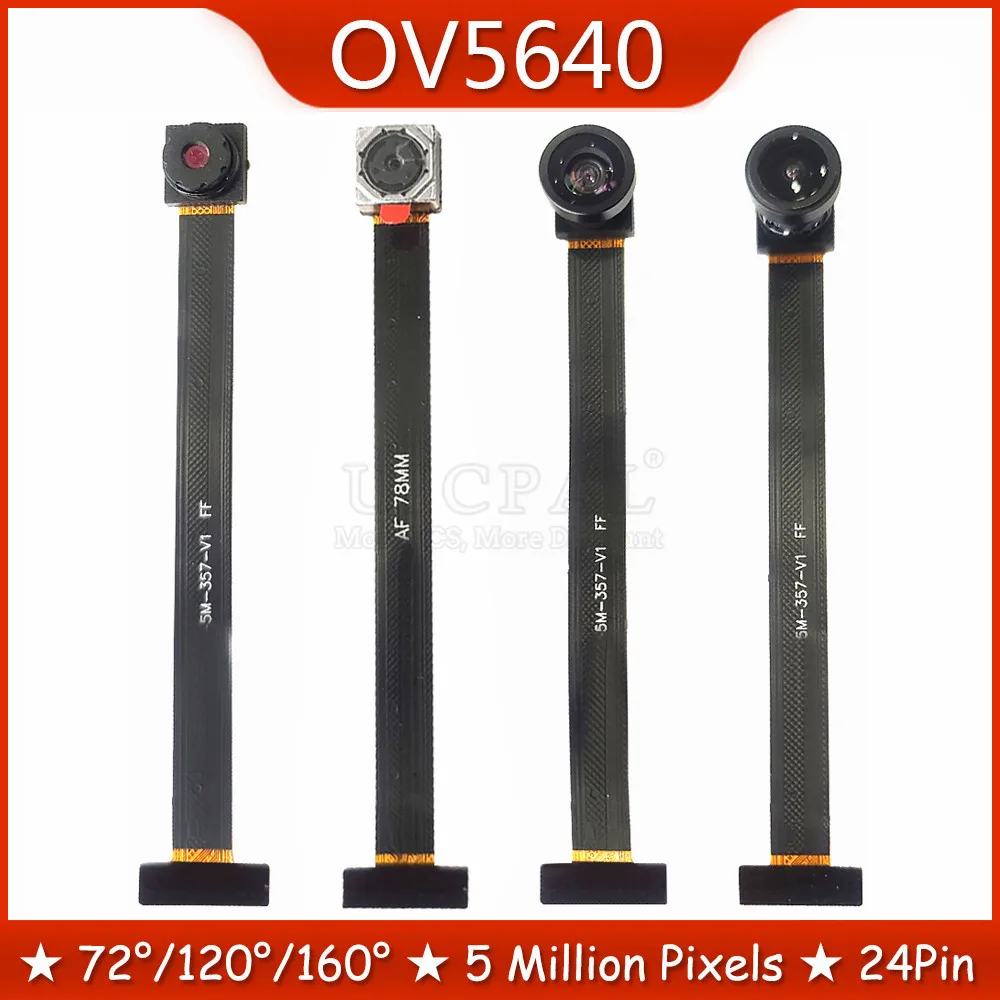 

OV5640 Camera Module 160 68 72 120 Degree Auto Focus AF High-definition 5 Million Pixels 24PIN DVP MIPI Interface 78MM