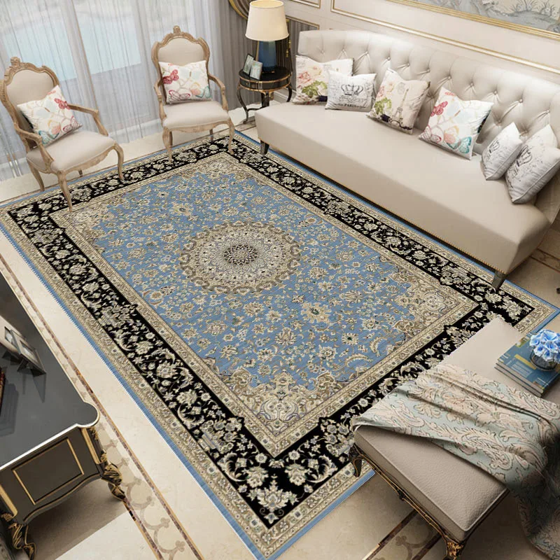 

Bohemia Persian Living Room Rugs Retro Carpet Anti-Slip Bath Mat Home Decoration Thickened Entrance Door Mat Bedroom Bedside Rug