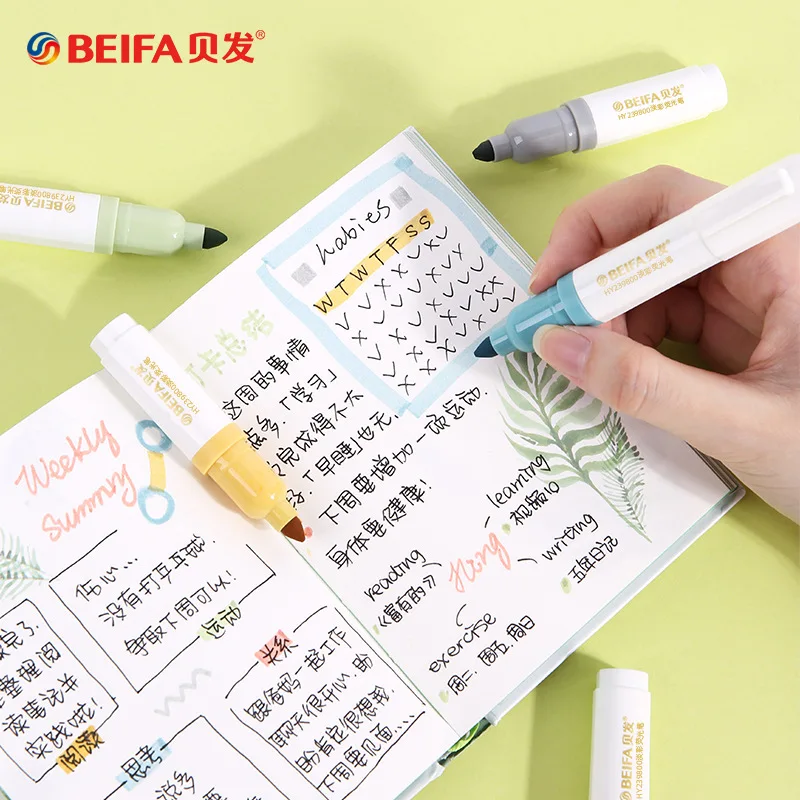 

Mini Eye Care Highlighter Student Mark Key Graffiti Handbook Minimalist Creative Painting Stationery Set Pop
