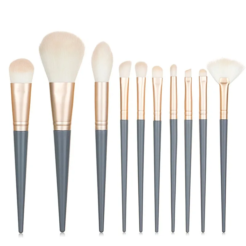 

Beauty tools 10 Blue Bridge makeup brush set eyeshadow toning loose brush portable foundation soft bristle set brush