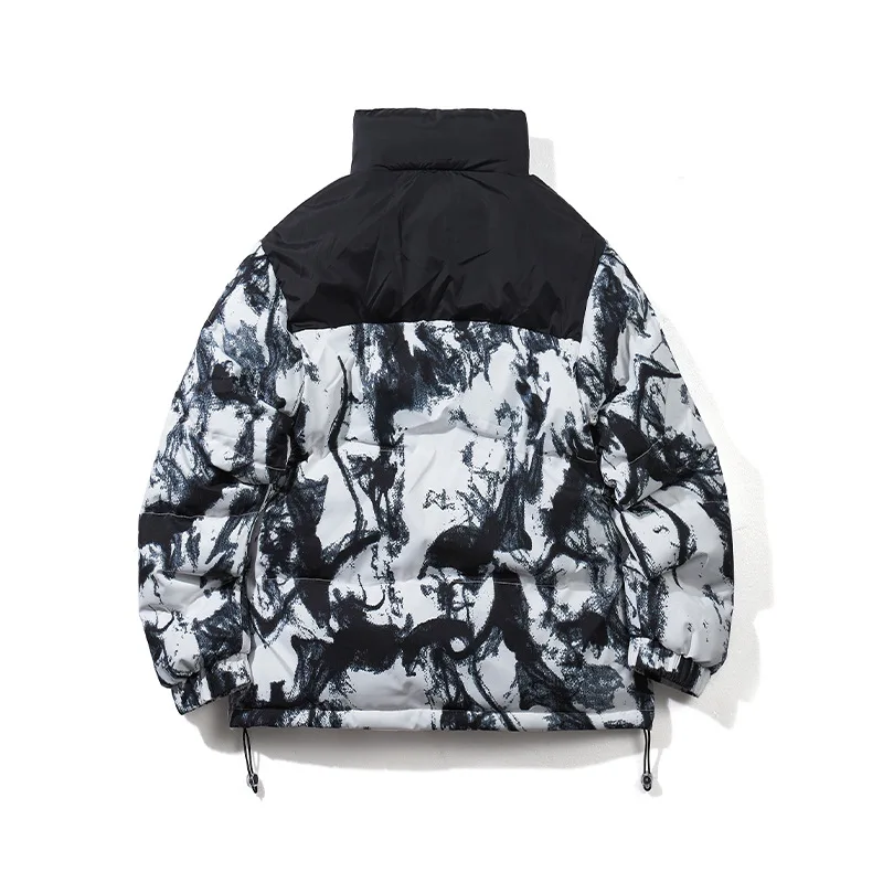 New winter men's trendy cotton clothes men's color block winter thick warm padded jacket coats for men winter parkas Jackets