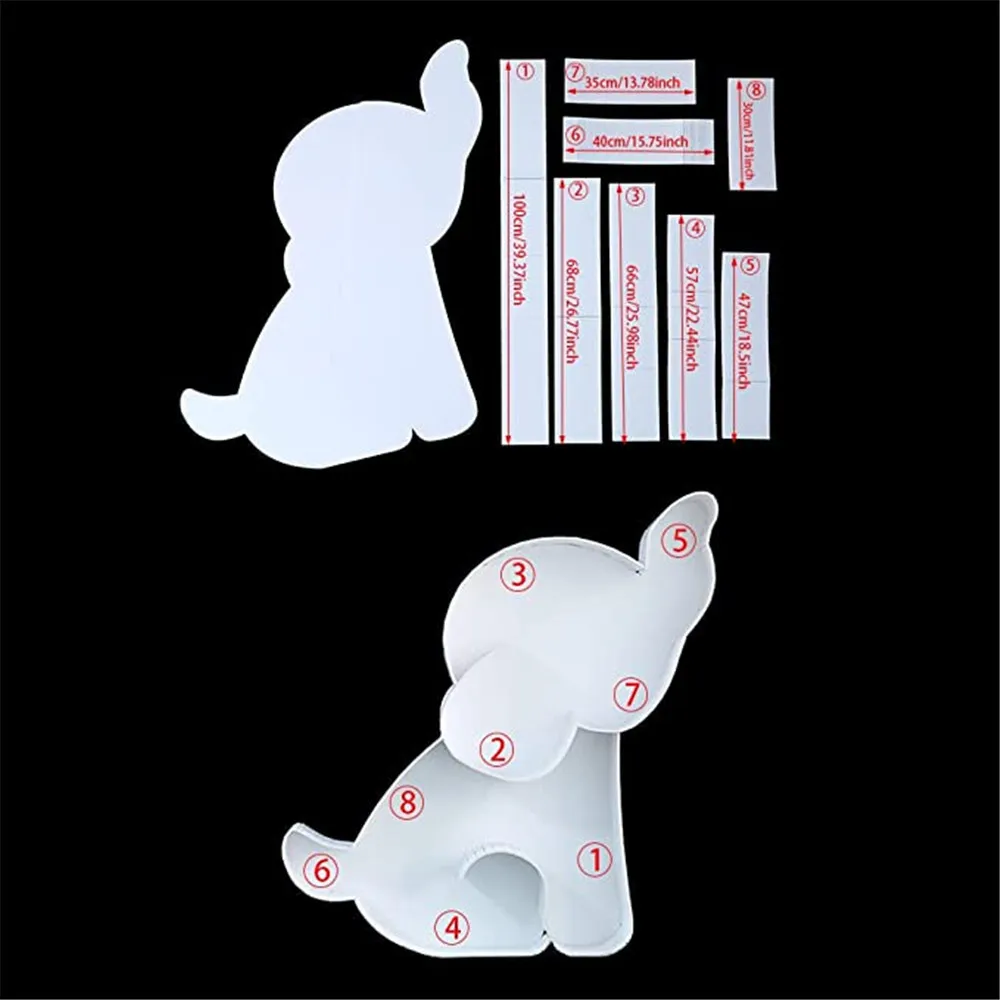 73 дюйма в форме слона мозаичный шар рамка детский душ заполняющий ящик Дети День