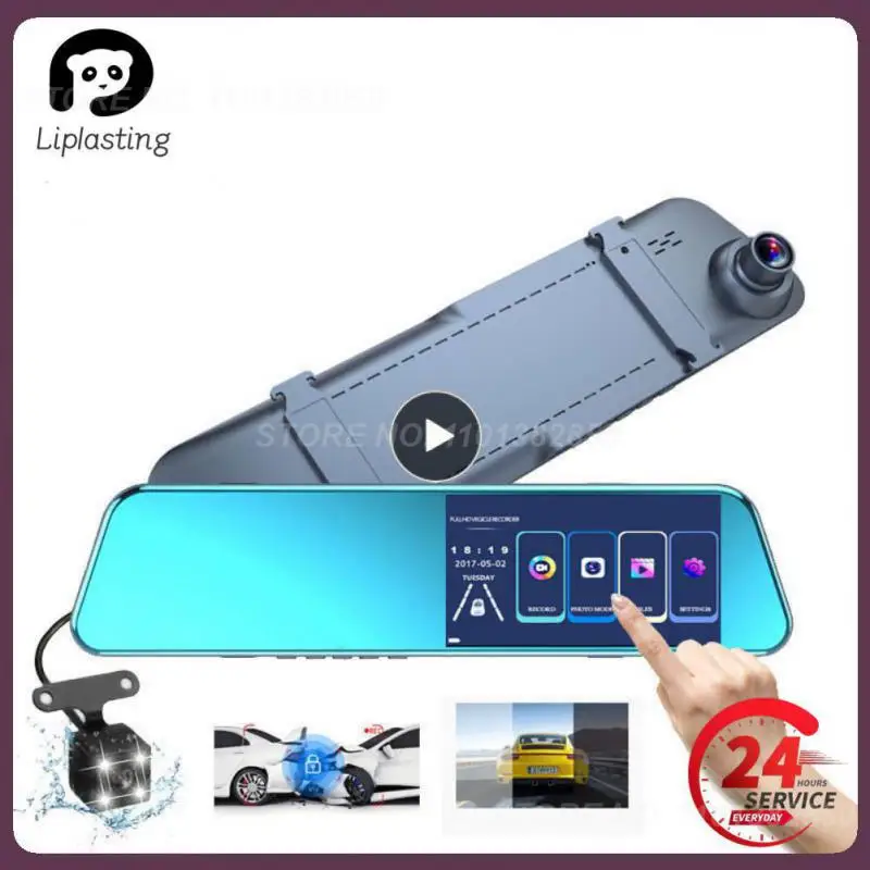 

Видеорегистратор автомобильный с двумя камерами заднего вида, 5 дюймов, 1080p