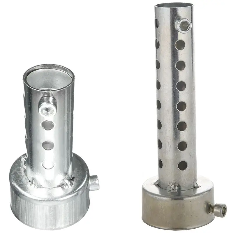 

2 шт., серебристые выхлопные газовые трубы для мотоциклов