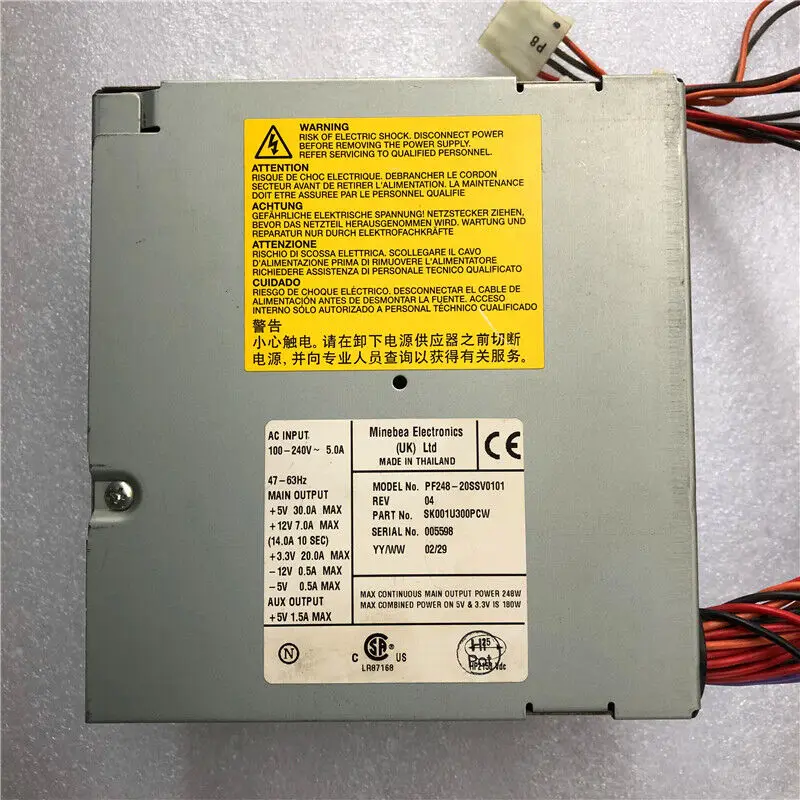 

Б/у PF248-20SSV0101 REV 03 SK001U300P блок питания в хорошем состоянии # XR