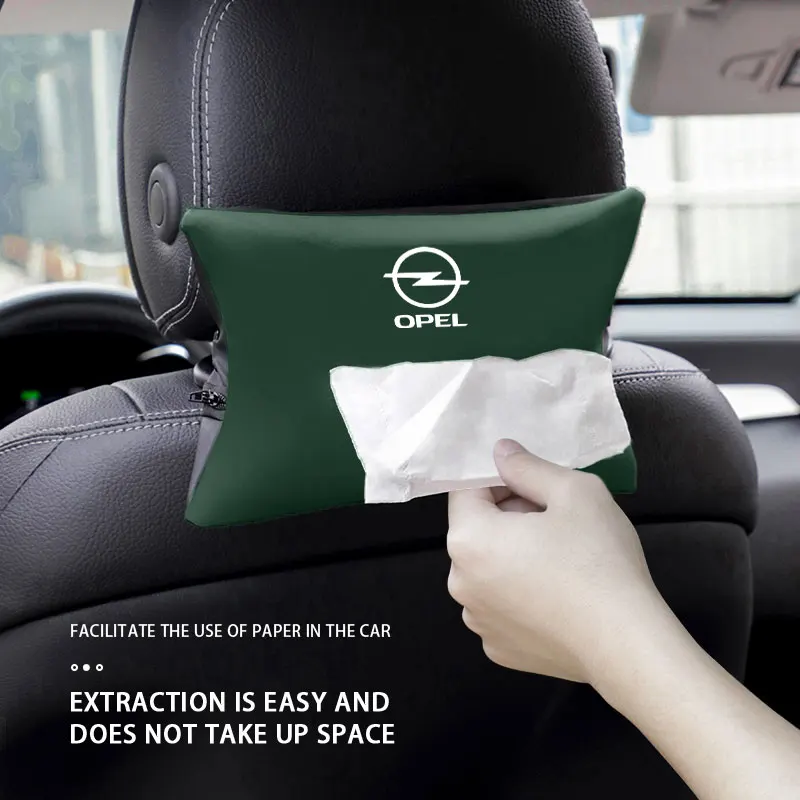 

Portable Car Tissue Box Paper Towel Bag Hanging Storage Accessories For Opel Antara J G H Vectra C Zafira A Vivaro OPC Mokka DX