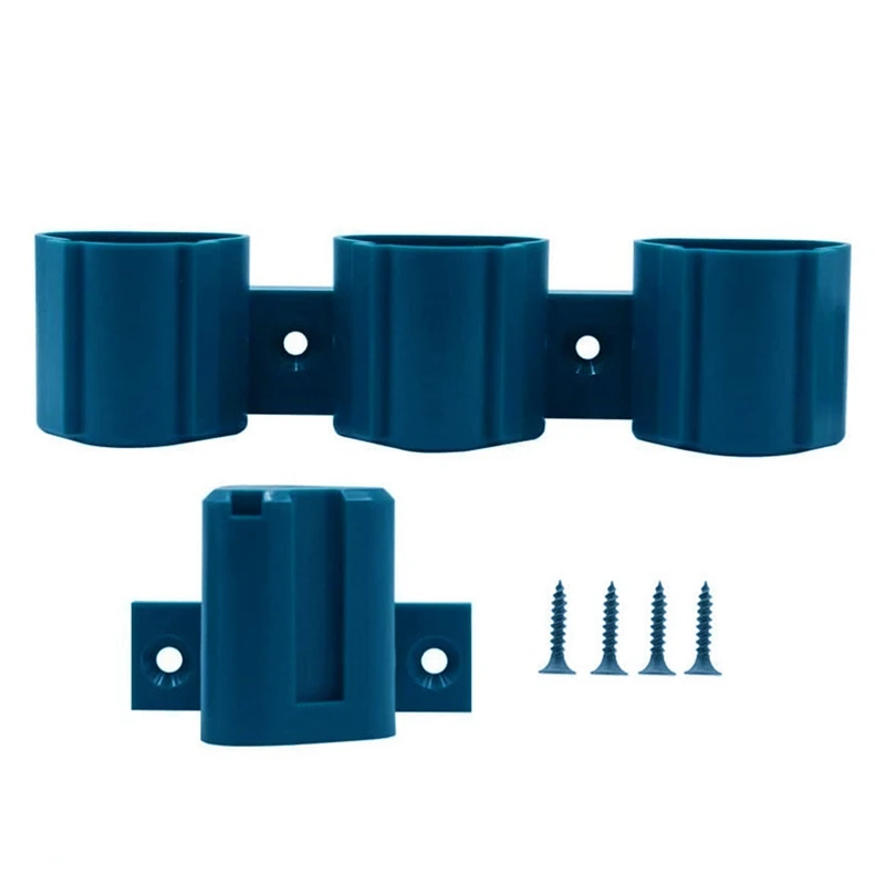 

Синяя настенная подставка для сверл и батарей, Набор держателей для батарей с 3 слотами, стойка для батарей Mil-торики M12 12 В и инструментов