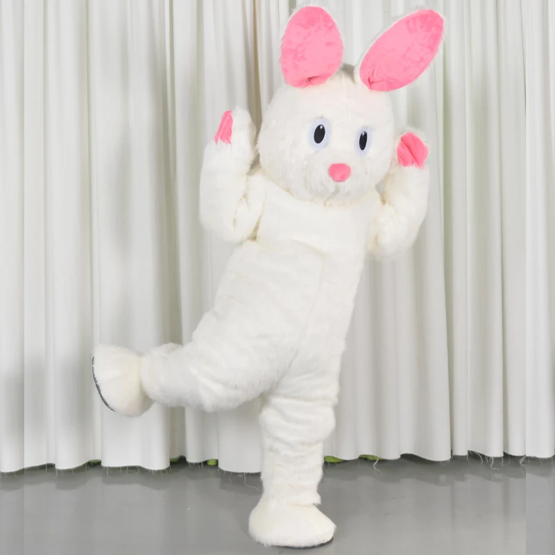 

Furry Rabbit Adult Halloween Easter Costume Fancy Mascot Jumpsuit Large Event Acting Costume