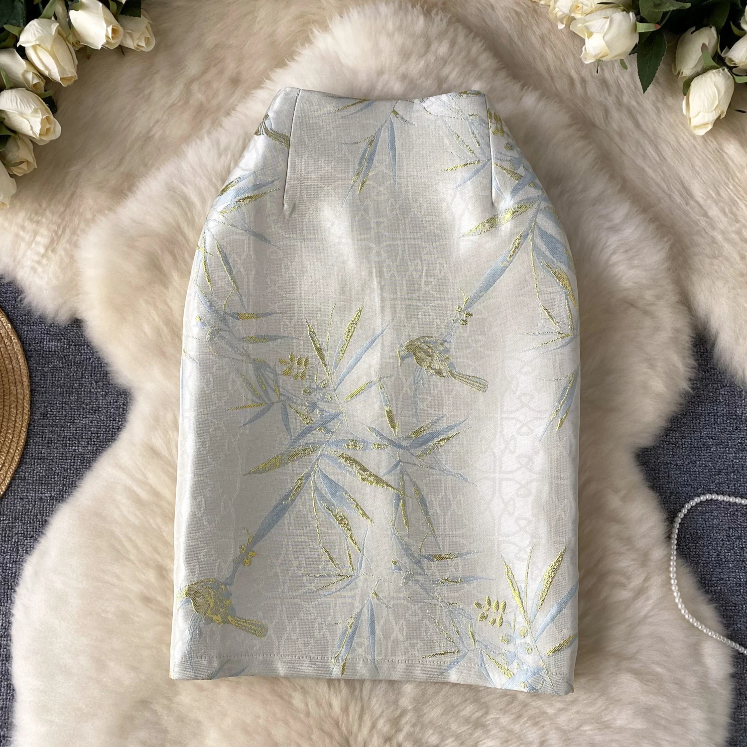 Женская винтажная юбка с завышенной талией