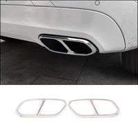 for volvo xc60 s60 xc90 s90 v90 stainless steel car tail muffler exhaust pipe output cover decorative cover car accessories