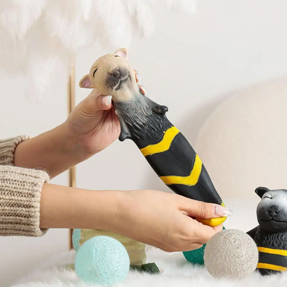

Simulation Decompression Bee Dog Toy TPR SiliconeCreative Stress Relief Decompression Vent Stretching Funny Tricky Toy Squeeze
