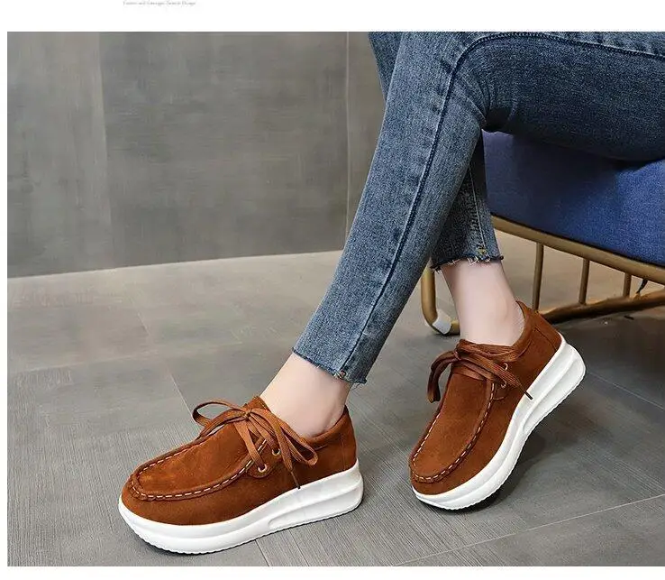 Women Wedges heels Shoes Female heel Pumps platform shoes on heels Women's Style Vintage Autumn High Heel shoes for women