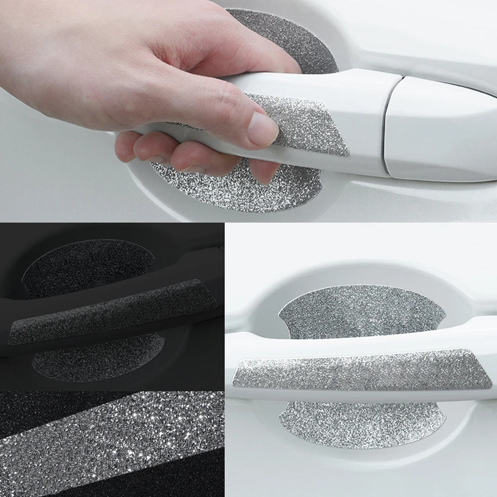 

Universal 8pcs Car Door Handle Sticker Car Flash Point Door Bowl Sticker Bling Car Accessories Interior Protection Sticker
