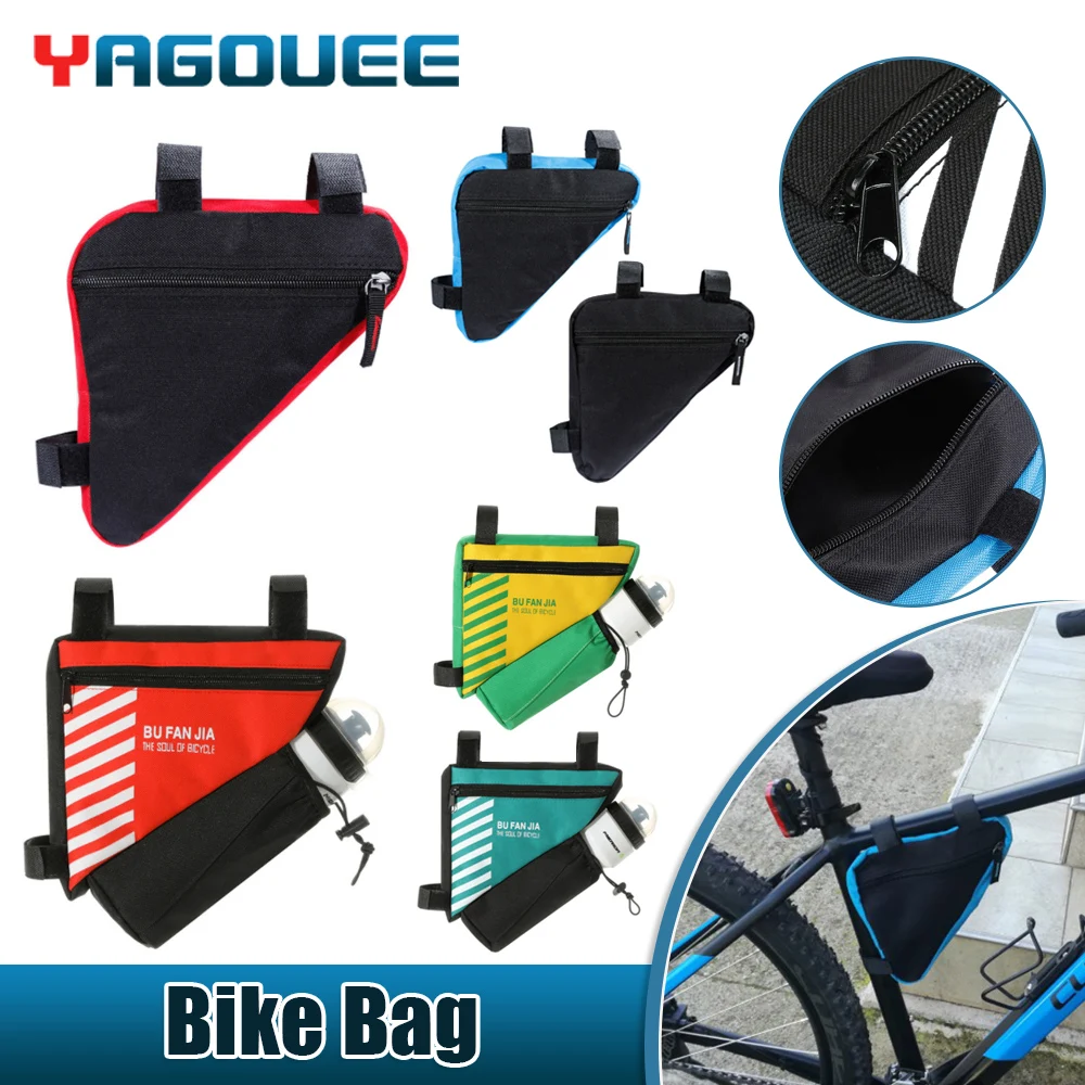 Треугольная велосипедная сумка износостойкая треугольная сумочка на седло для